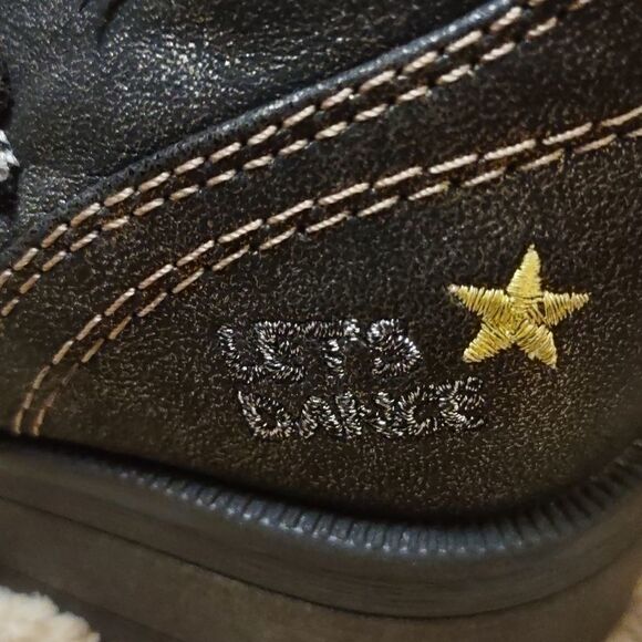 New Justice Black Gray Size 6 Boot zip tie‎ metallic unicorn star diamond - Picture 4 of 7